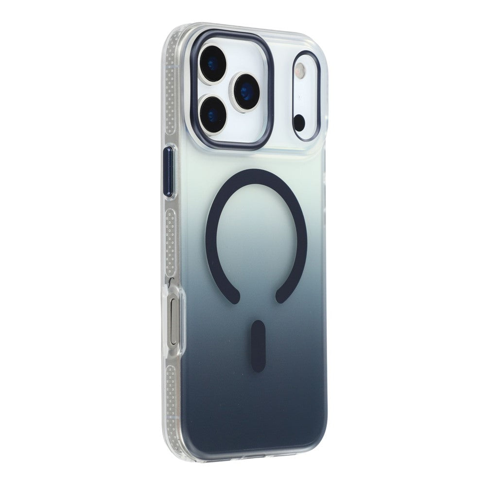 MUTURAL For iPhone 17 Pro Max Case Compatible with MagSafe PC + TPU Gradient Phone Cover - Dark Blue