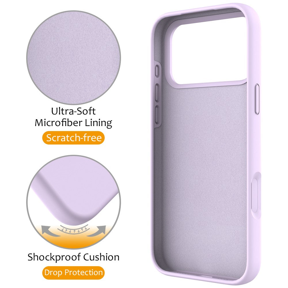 For iPhone 17 Pro Max Case Compatible with MagSafe Kickstand PC + Silicone Phone Cover - Purple
