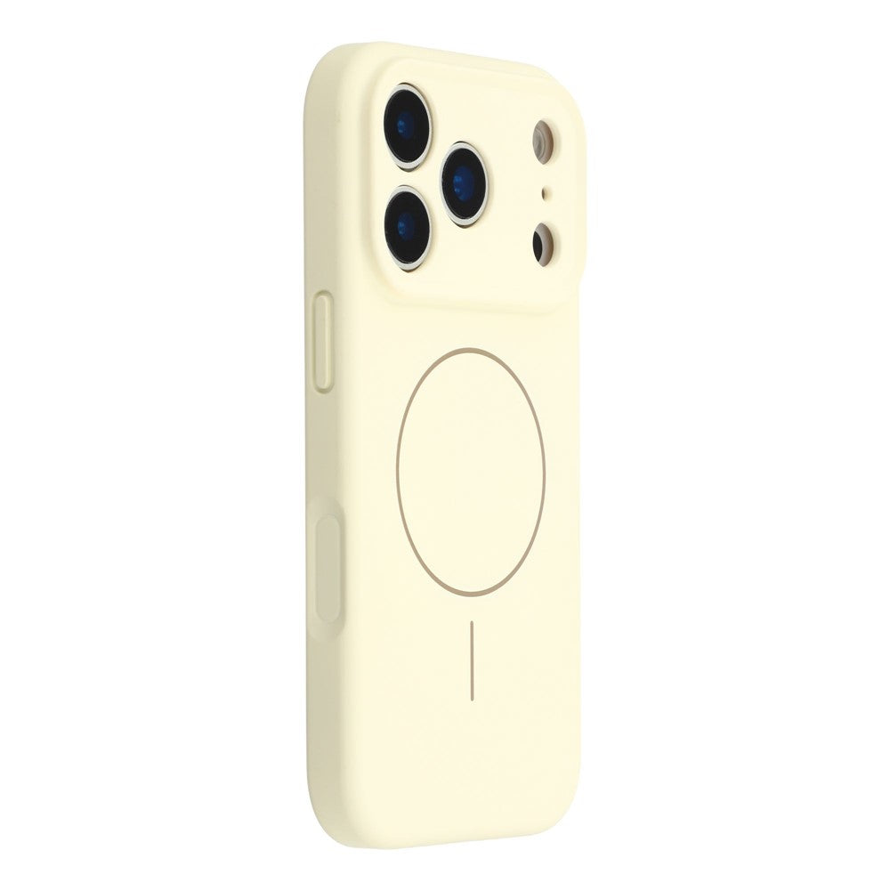 YCADEN For iPhone 17 Pro Max Case Compatible with MagSafe Precise Cutouts TPU Phone Back Cover - Antique White