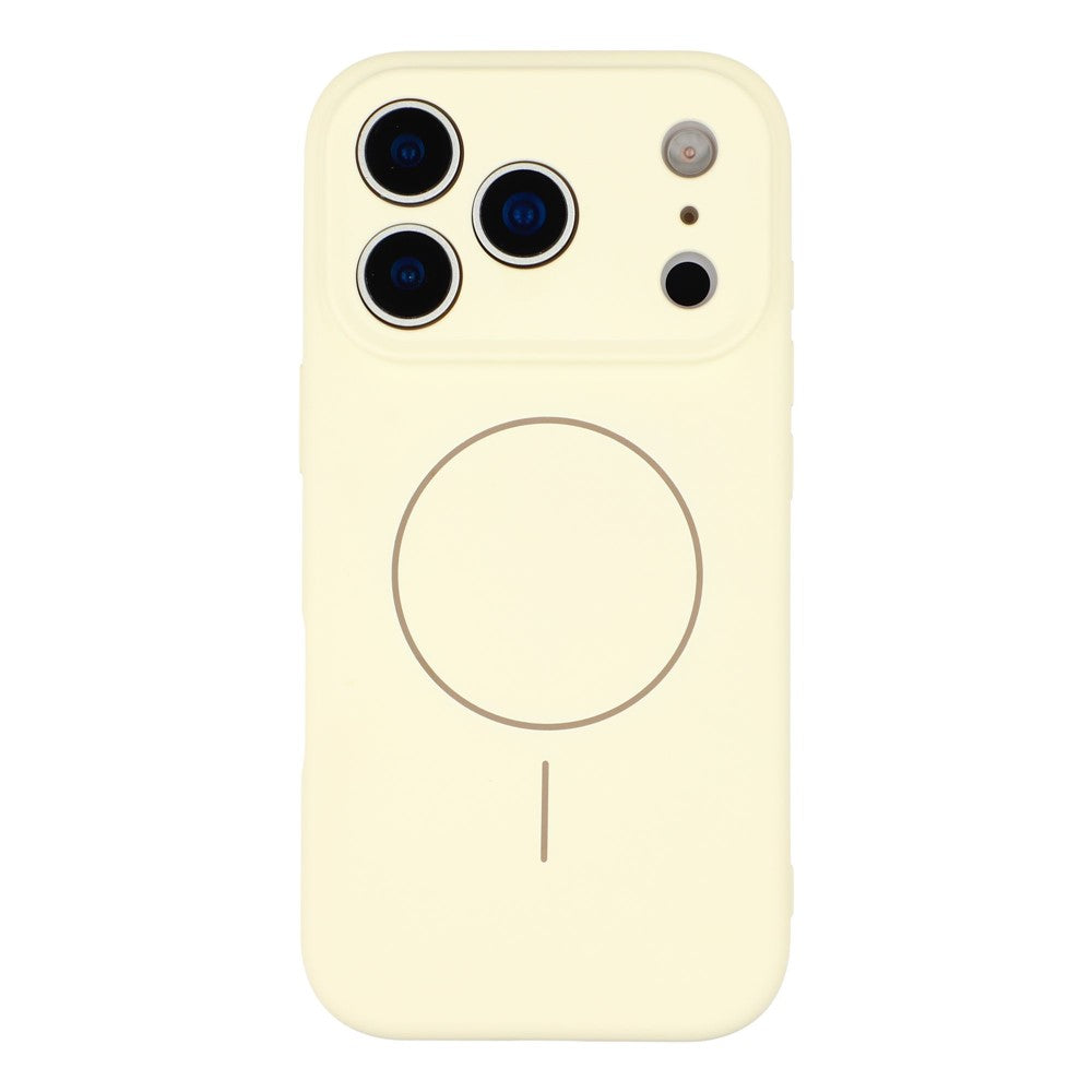 YCADEN For iPhone 17 Pro Max Case Compatible with MagSafe Precise Cutouts TPU Phone Back Cover - Antique White