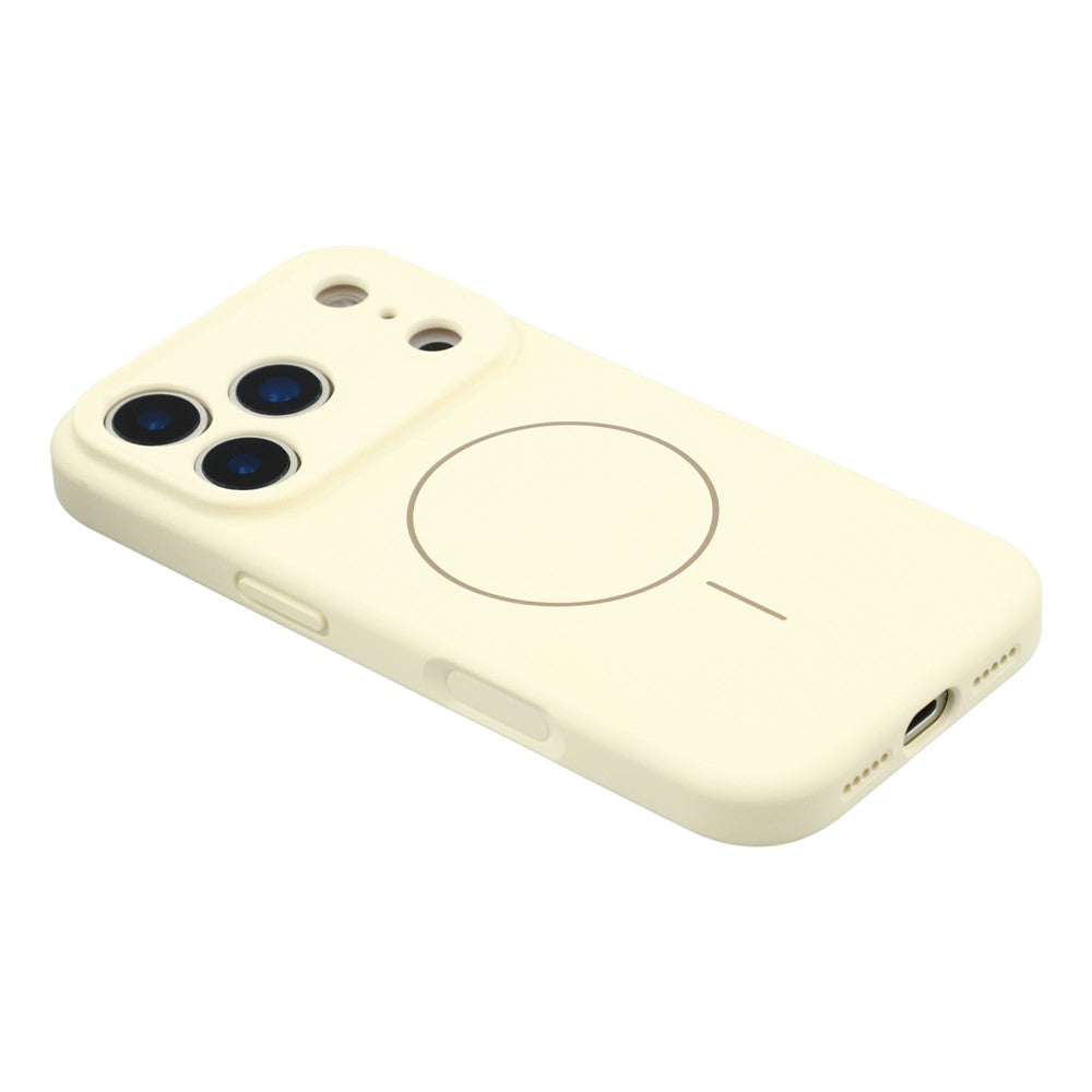 YCADEN For iPhone 17 Pro Max Case Compatible with MagSafe Precise Cutouts TPU Phone Back Cover - Antique White