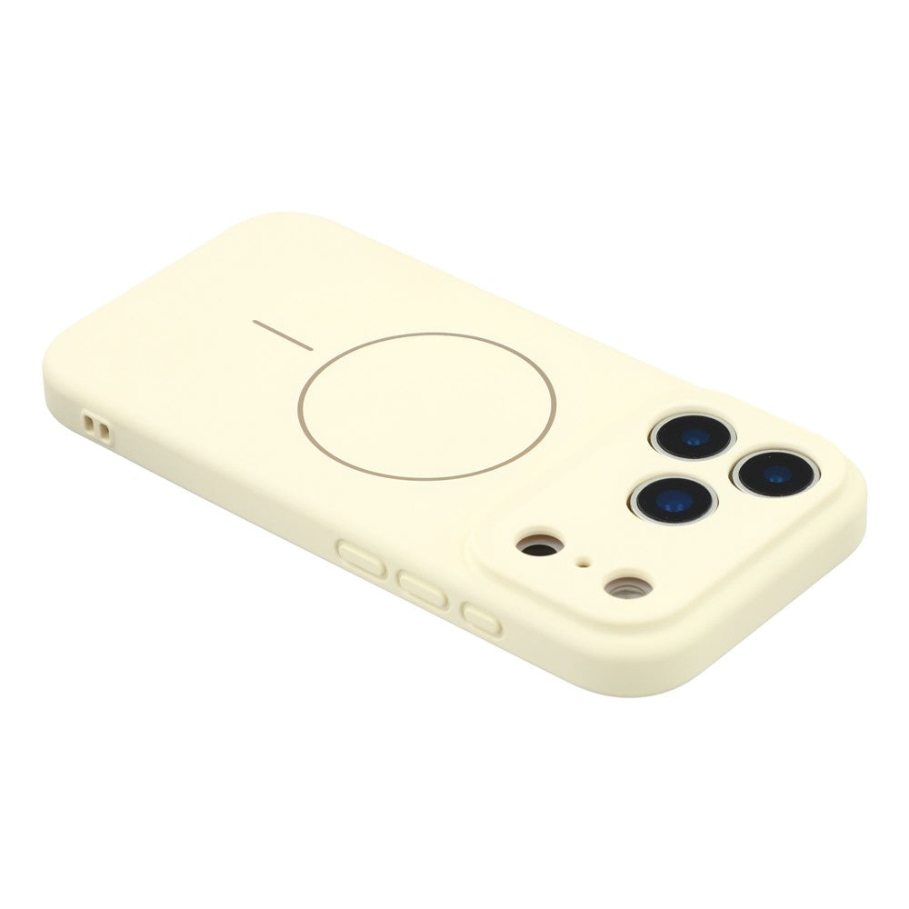 YCADEN For iPhone 17 Pro Max Case Compatible with MagSafe Precise Cutouts TPU Phone Back Cover - Antique White