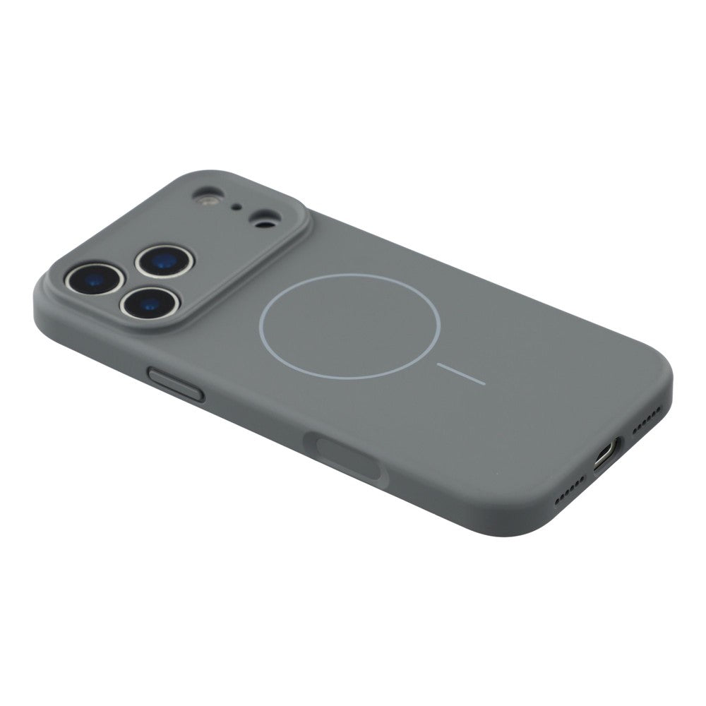 YCADEN For iPhone 17 Pro Max Case Compatible with MagSafe Precise Cutouts TPU Phone Back Cover - Charcoal Grey