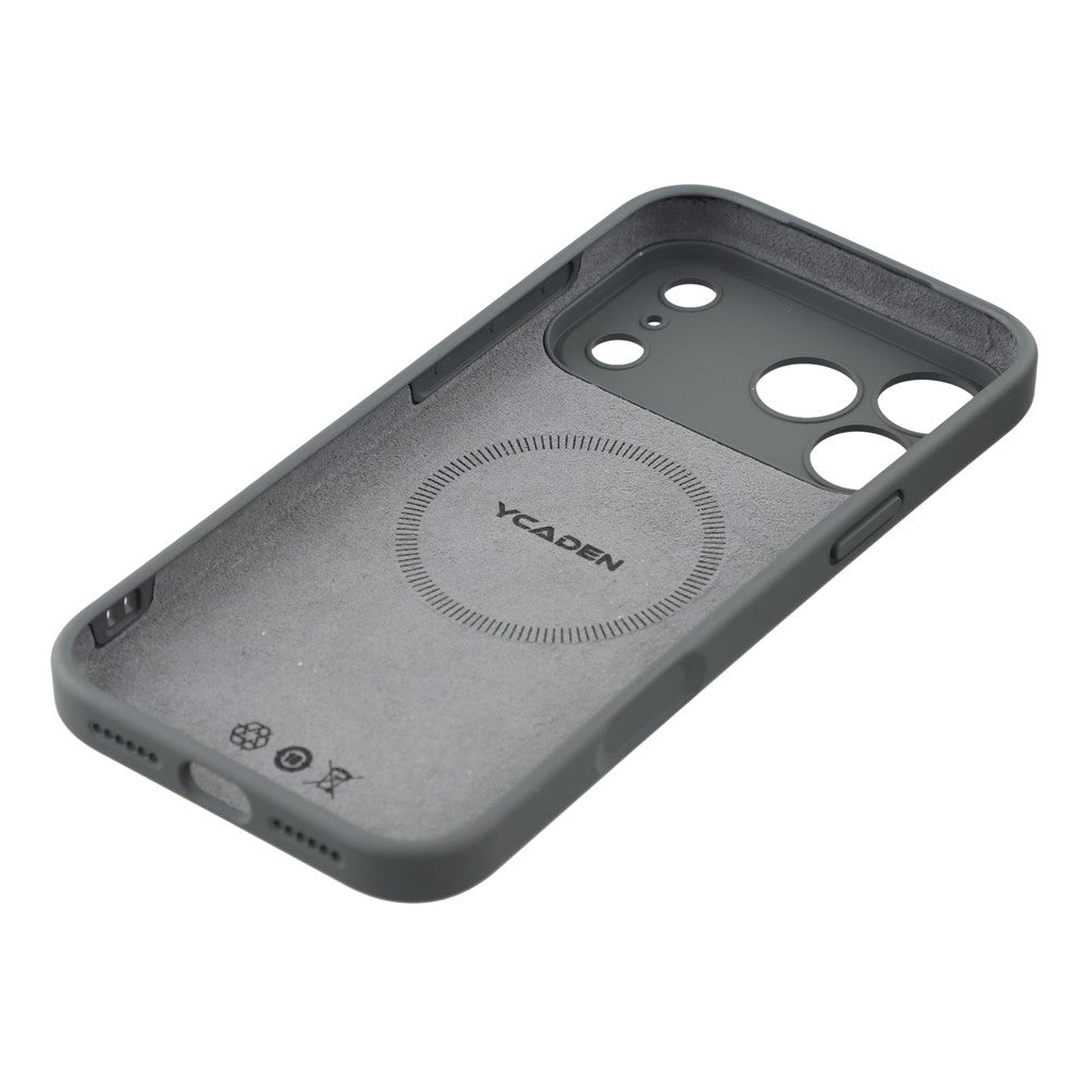 YCADEN For iPhone 17 Pro Max Case Compatible with MagSafe Precise Cutouts TPU Phone Back Cover - Charcoal Grey
