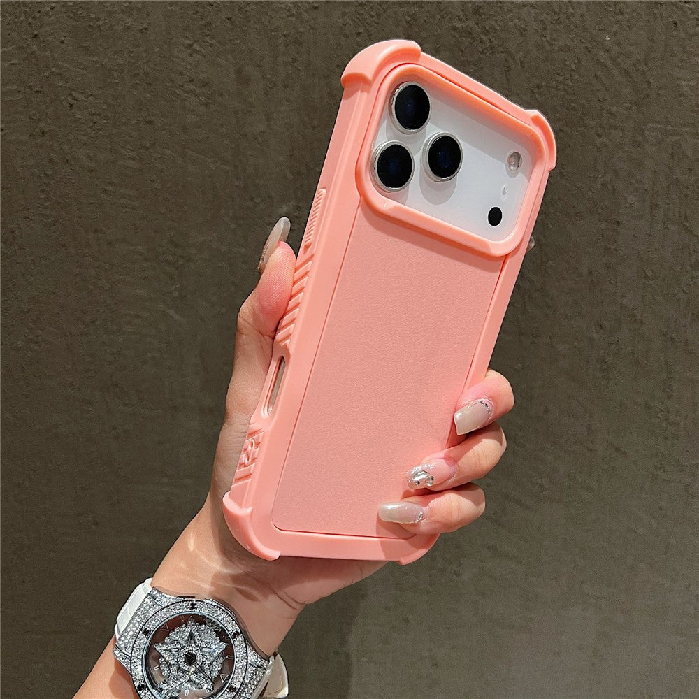 For iPhone 17 Pro Max Case 3 in 1 Shockproof PC TPU Matte Phone Back Cover - Pink