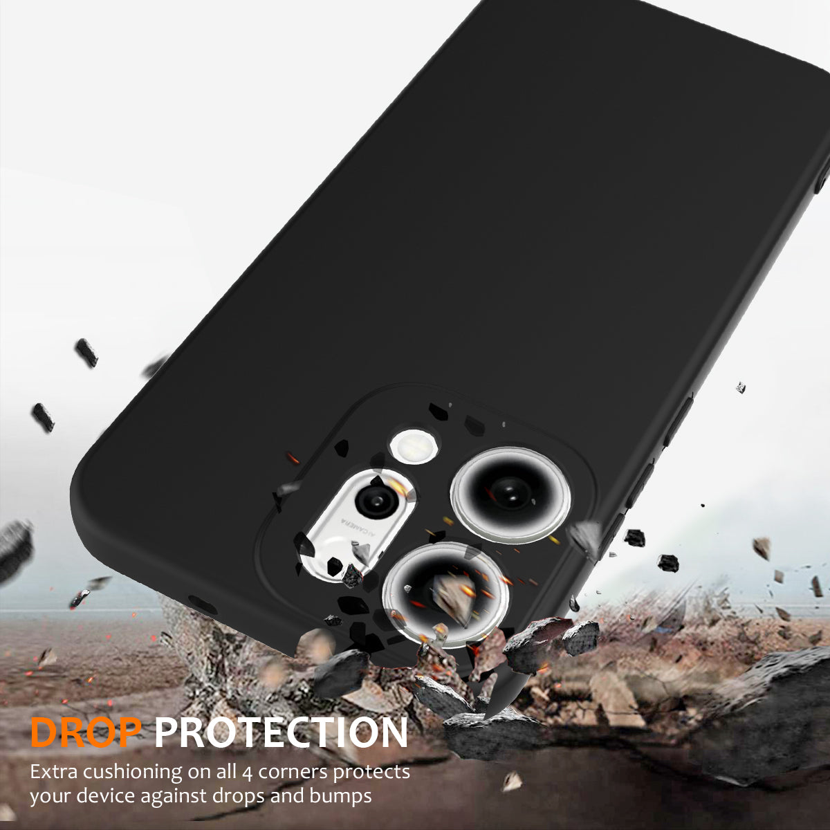 For Oppo Reno14 Pro 5G (China) / Oppo Reno14 Pro 5G (Global) Case Compatible with MagSafe Anti-Drop Liquid Silicone Phone Cover - Black