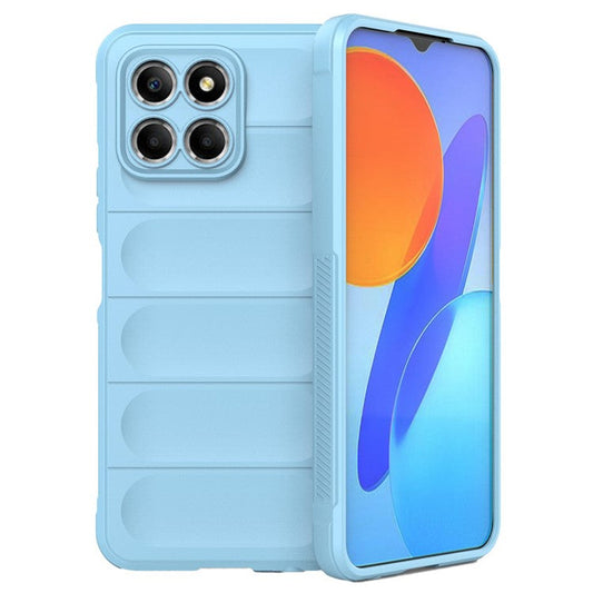 For Honor X8 5G Flexible TPU Mobile Phone Back Cover Drop Protection Phone Protective Case - Baby Blue