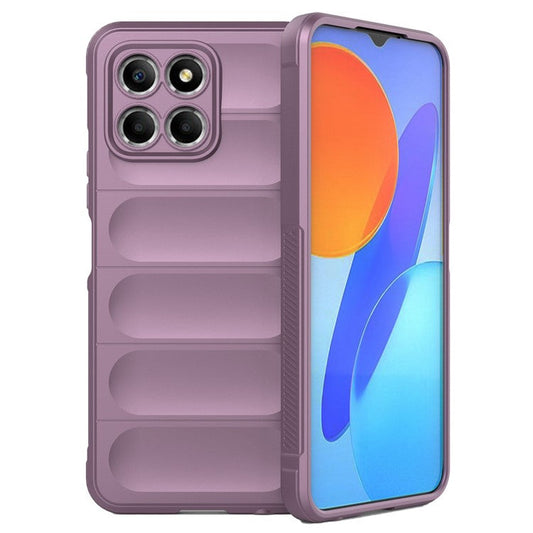 For Honor X8 5G Flexible TPU Mobile Phone Back Cover Drop Protection Phone Protective Case - Light Purple