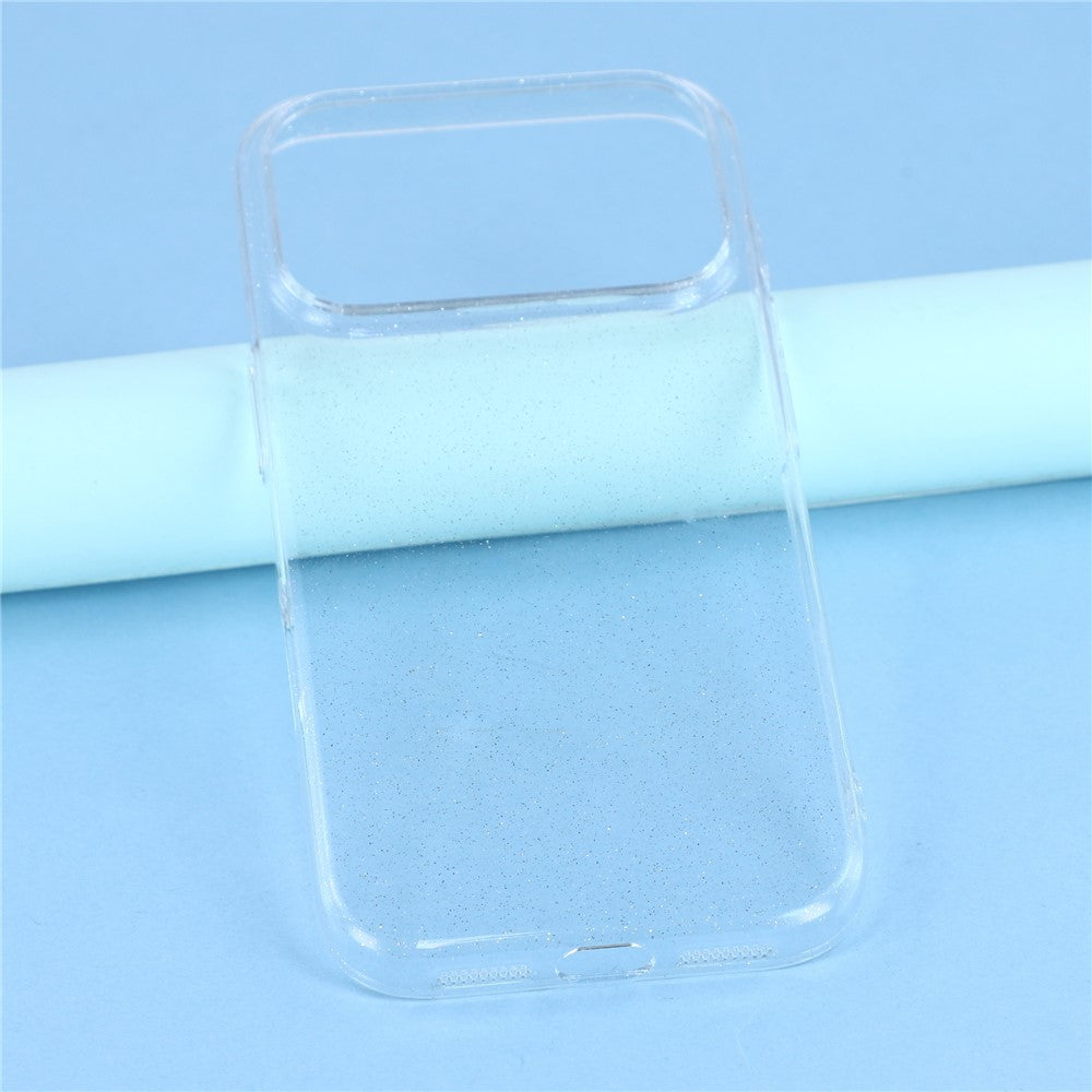 For iPhone 17 Pro Max Case Glitter Transparent Hard PC Phone Cover