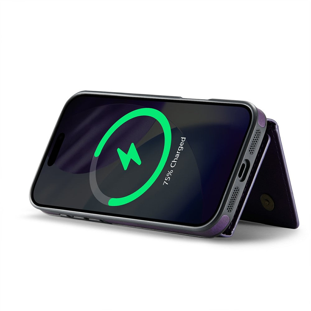 MAGKING K2 Series For iPhone 17 Pro Max Case Compatible with MagSafe PC + TPU + PU Phone Cover - Purple