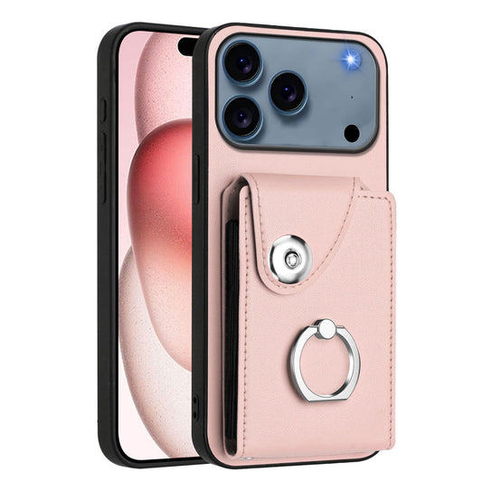 For iPhone 17 Pro Max Case YB Leather Coating Series - Pink
