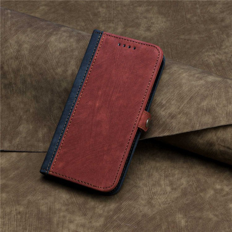 YX0020 Smart Phone Case for Google Pixel 7 5G PU Leather Foldable Stand Dual Magnetic Clasp Phone Cover Shell with Strap - Red