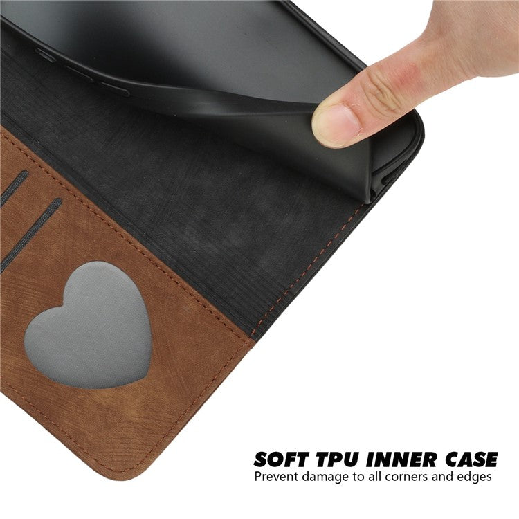 YX0020 Smart Phone Case for Google Pixel 7 5G PU Leather Foldable Stand Dual Magnetic Clasp Phone Cover Shell with Strap - Brown
