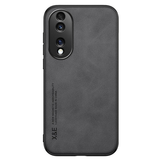 X&E Magnetic Phone Cover For Honor 70 5G, Skin-touch Feeling Protective Phone Case with Built-in Metal Sheet - Black
