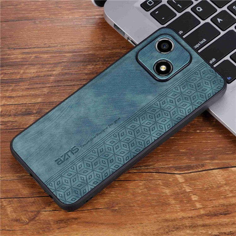 AZNS For Honor Play 30 5G Imprinted Pattern Phone Case Anti-slip Side Edge PU Leather Coated TPU Back Cover - Green