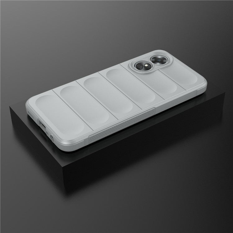 Shockproof Mobile Phone Cover for Oppo A17 4G, Drop Protection Soft TPU Protective Case - Light Grey
