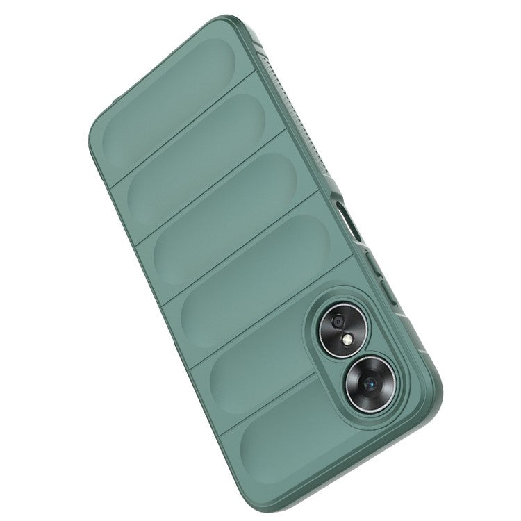 Shockproof Mobile Phone Cover for Oppo A17 4G, Drop Protection Soft TPU Protective Case - Green