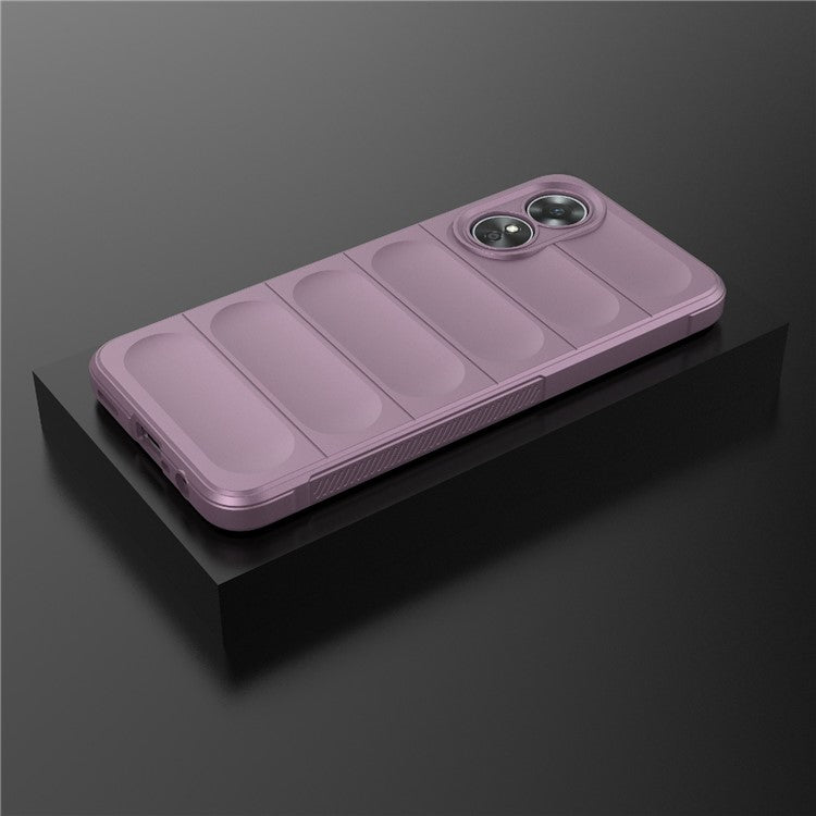 Shockproof Mobile Phone Cover for Oppo A17 4G, Drop Protection Soft TPU Protective Case - Light Purple