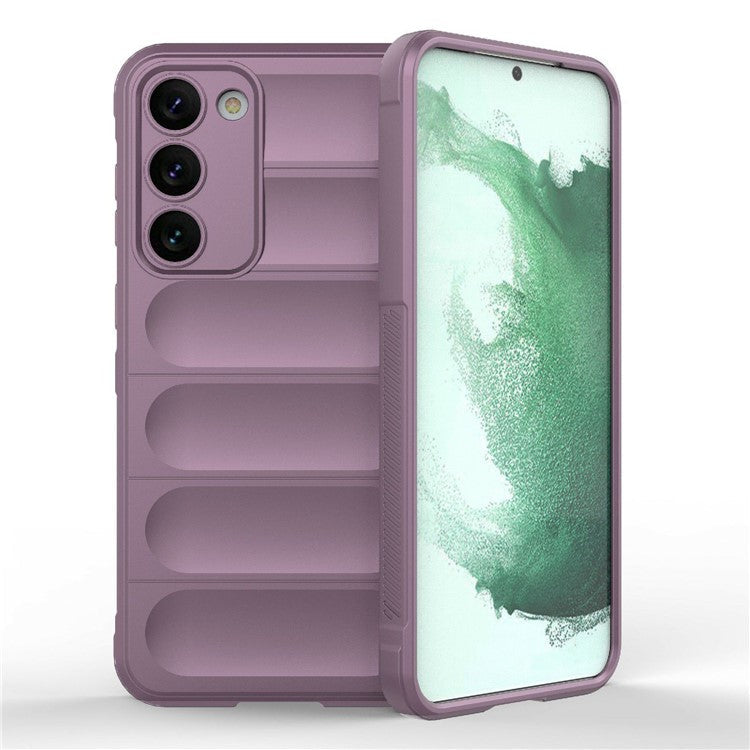 Cell Phone Case for Samsung Galaxy S23, Flexible TPU Drop Protection Rugged Back Cover - Light Purple