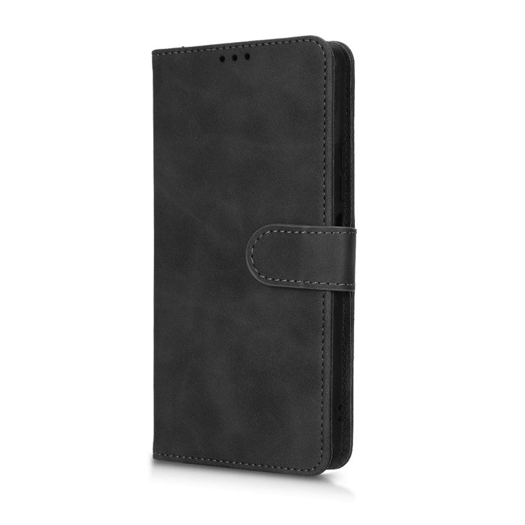 Phone Cover for Infinix Note 11 Pro, Anti-fall Skin-touch Feeling PU Leather Wallet Case with Stand Feature - Black