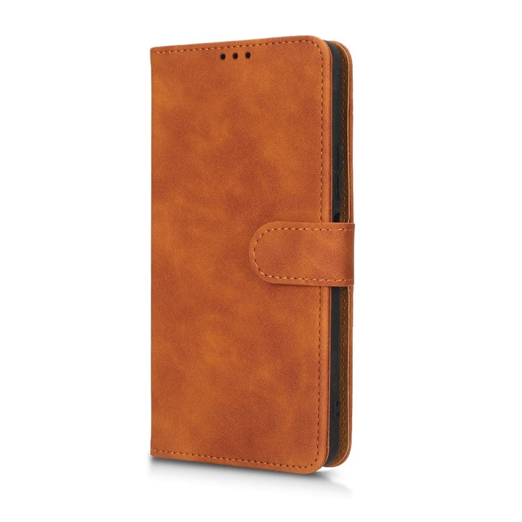 Phone Cover for Infinix Note 11 Pro, Anti-fall Skin-touch Feeling PU Leather Wallet Case with Stand Feature - Brown