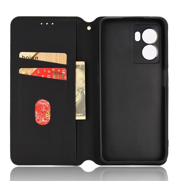 For OnePlus Nord N300 5G Rhombus Pattern Imprinted Magnetic Closure Stand Cover PU Leather Flip Wallet Phone Case - Blue