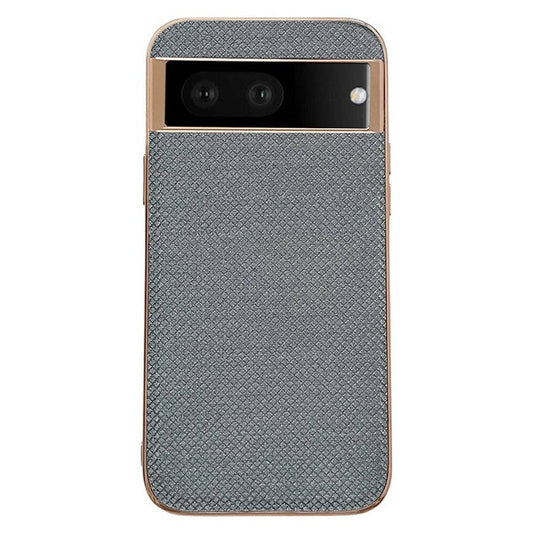 For Google Pixel 6a Electroplating Phone Case Rhinestone Decorated TPU+PU Leather Protective Cover - Black