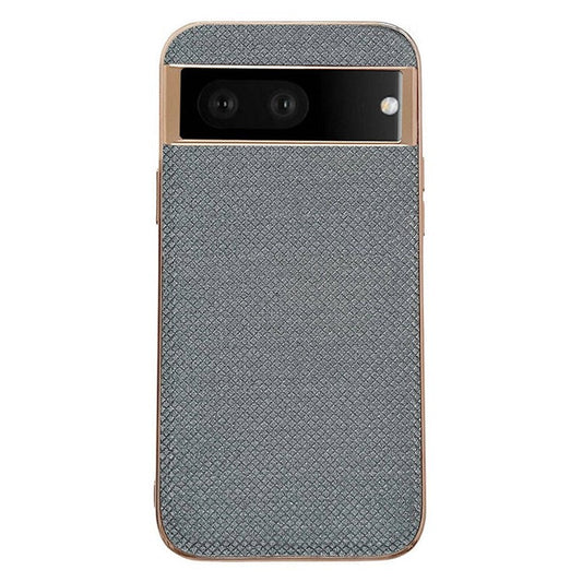 Electroplating Phone Case for Google Pixel 7 5G Rhinestone Decorated Shockproof Case TPU+PU Leather Phone Cover - Black