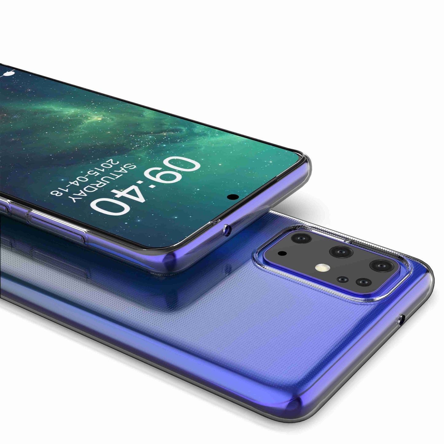 For Samsung Galaxy S20 Plus 4G / 5G Ultra Slim Transparent Soft TPU Phone Case Anti-fingerprint Phone Back Cover
