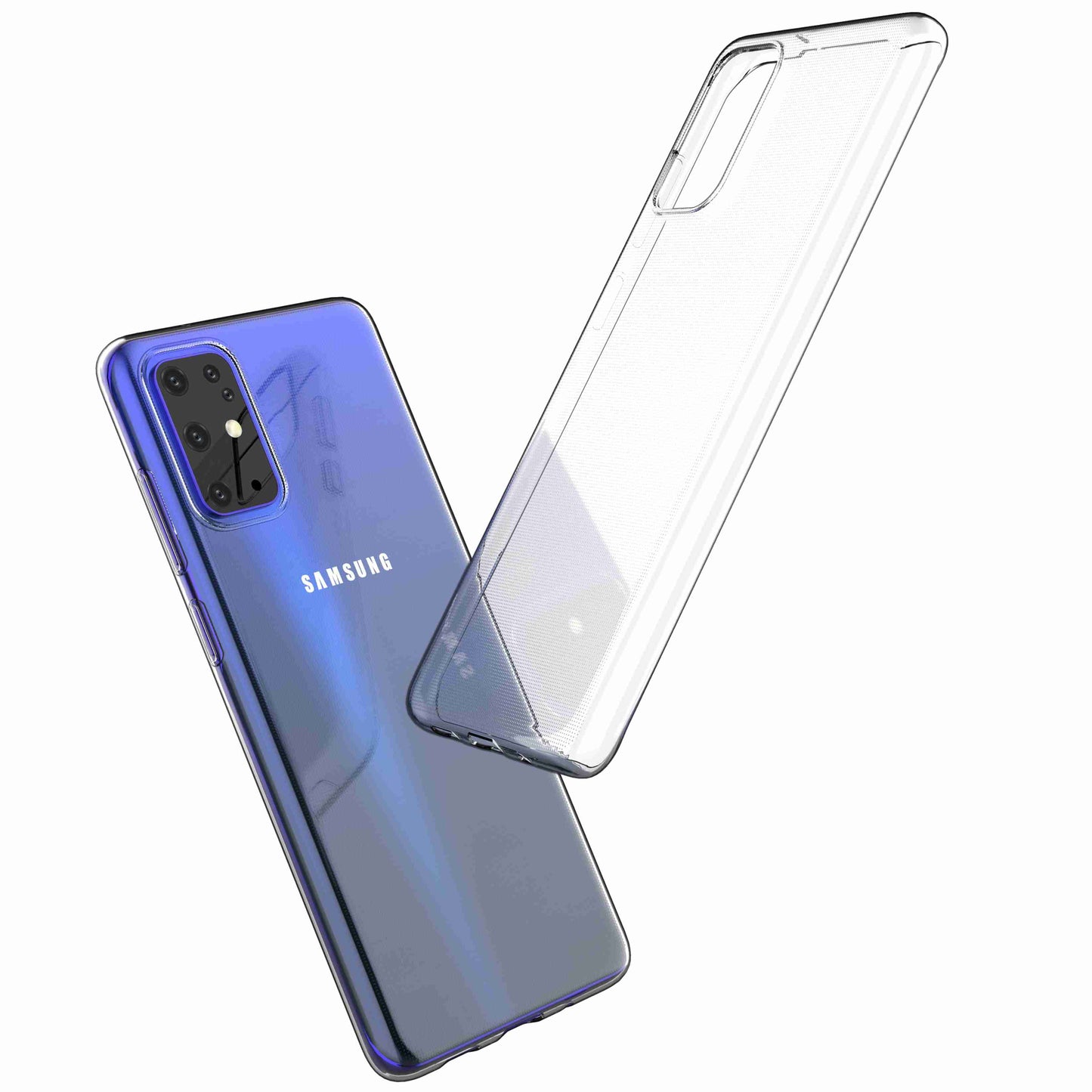 For Samsung Galaxy S20 Plus 4G / 5G Ultra Slim Transparent Soft TPU Phone Case Anti-fingerprint Phone Back Cover