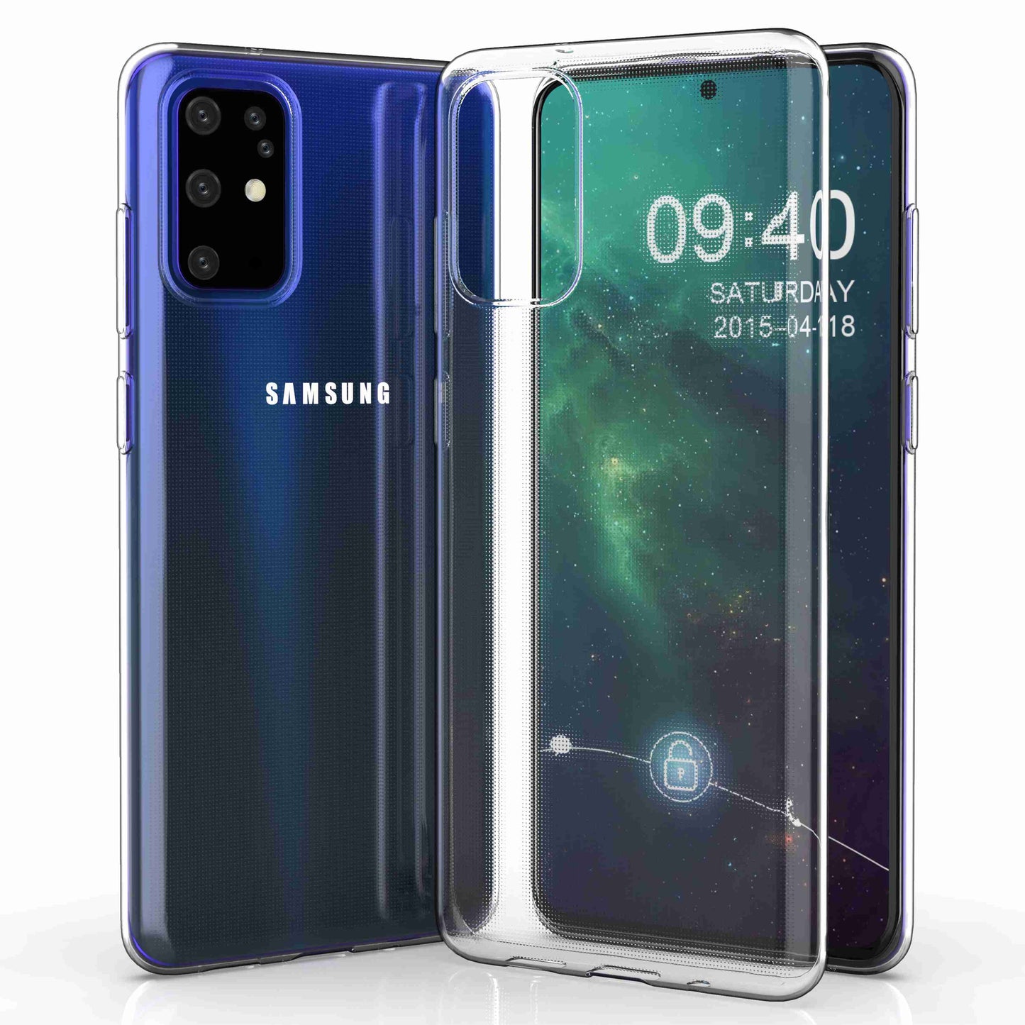 For Samsung Galaxy S20 Plus 4G / 5G Ultra Slim Transparent Soft TPU Phone Case Anti-fingerprint Phone Back Cover