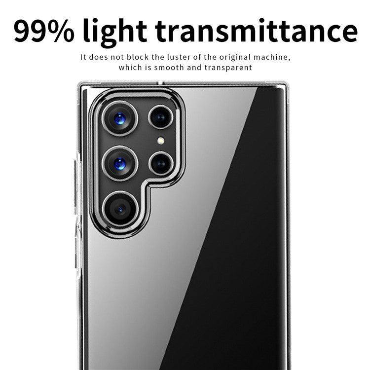 MOFI For Samsung Galaxy S23 Ultra Soft TPU Transparent Phone Case Anti-Yellow Shockproof Protective Smartphone Cover