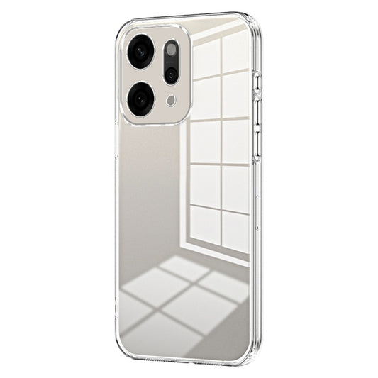 For Oppo Reno14 Pro 5G (Global) Case Electroplating Frame Soft TPU Phone Cover - Transparent