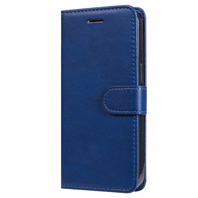 KT Leather Series-2 Shockproof Phone Case for Honor X40 5G / X9a 5G / Magic5 Lite 5G , PU Leather Flip Wallet Cover Solid Color Magnetic Closure Stand Phone Shell with Strap - Blue