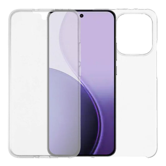 For Oppo Reno14 Pro 5G (Global) Phone Case TPU Frame Clear Acrylic Back Cover with PET Film