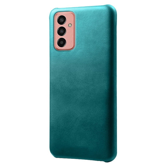 For Samsung Galaxy M13 4G Mobile Phone Cover, Anti-drop Calf Textured PU Leather Coated PC Phone Case - Green
