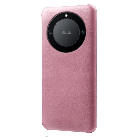 For Honor X40 5G / X9a 5G / Magic5 Lite 5G PU Leather + Hard PC Protective Shell Calf Texture Ultra-Thin Fingerprint-Proof Phone Case - Rose Gold