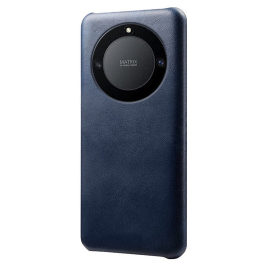 For Honor X40 5G / X9a 5G / Magic5 Lite 5G PU Leather + Hard PC Protective Shell Calf Texture Ultra-Thin Fingerprint-Proof Phone Case - Blue