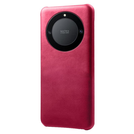 For Honor X40 5G / X9a 5G / Magic5 Lite 5G PU Leather + Hard PC Protective Shell Calf Texture Ultra-Thin Fingerprint-Proof Phone Case - Rose