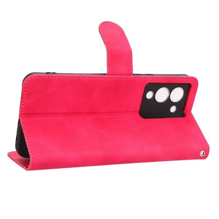 For Infinix Note 12 G96 4G Skin-Touch Feeling Stand Phone Case PU Leather Full Protection Wallet Cover - Red