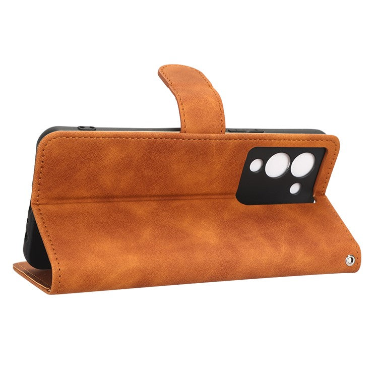 For Infinix Note 12 G96 4G Skin-Touch Feeling Stand Phone Case PU Leather Full Protection Wallet Cover - Brown