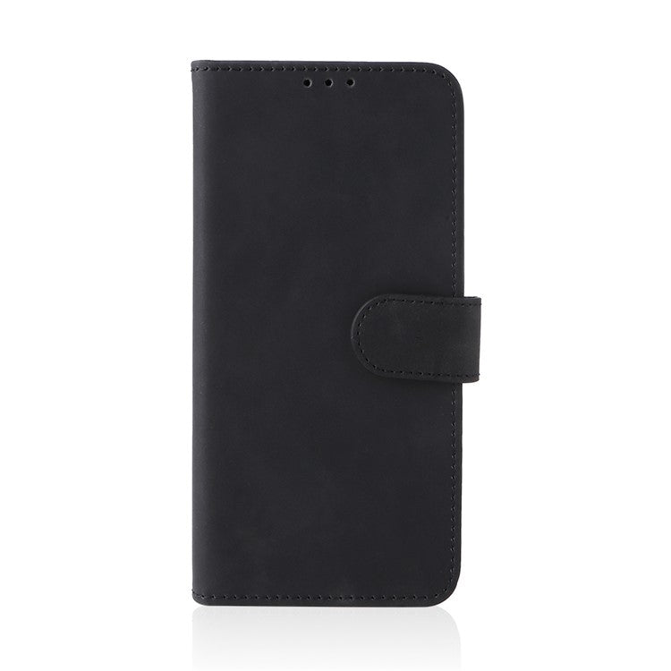 For Infinix Note 12 Pro 4G Stand Wallet Folio Flip Phone Case Skin-touch Feeling PU Leather Shockproof Cover - Black