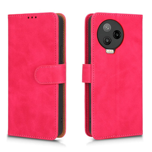 For Infinix Note 12 Pro 4G Stand Wallet Folio Flip Phone Case Skin-touch Feeling PU Leather Shockproof Cover - Red