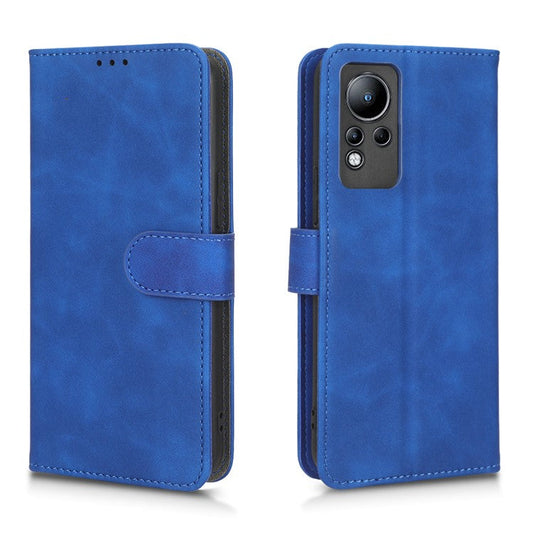 PU Leather Phone Cover for Infinix Note 11, Skin-Touch Feeling Wallet Stand Phone Shell Flip Protection Case - Blue