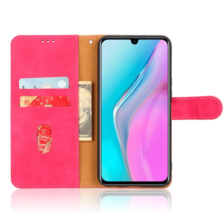 PU Leather Phone Cover for Infinix Note 11, Skin-Touch Feeling Wallet Stand Phone Shell Flip Protection Case - Rose