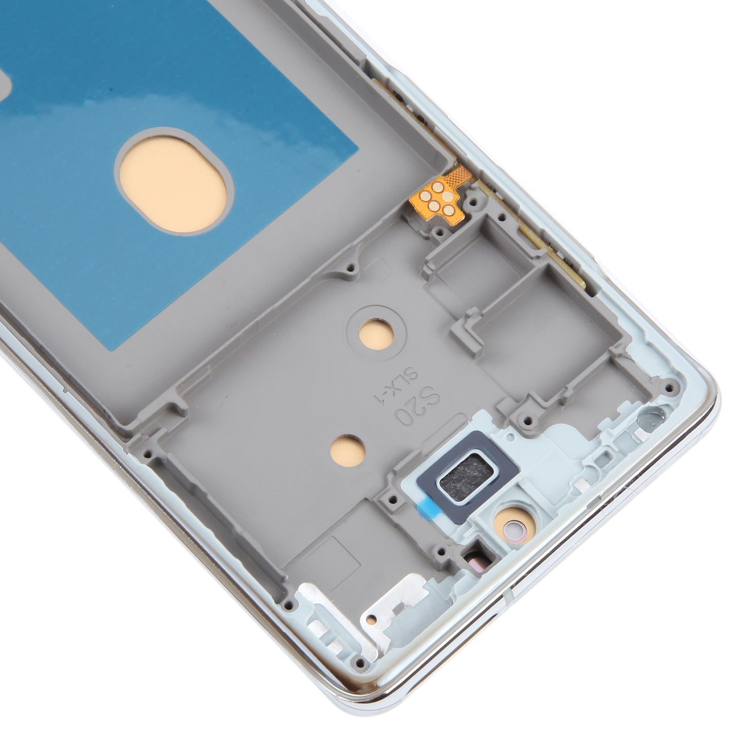 For Samsung Galaxy S20 FE G780  /  S20 FE 5G G781 Grade C OLED Screen and Digitizer Assembly + Frame (Without Logo) - Silver