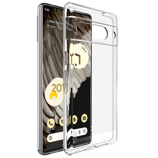 IMAK UX-5 Series for Google Pixel 7 Pro 5G Clear Anti-dust Phone Case Anti-scratch Flexible TPU Phone Shell - Transparent