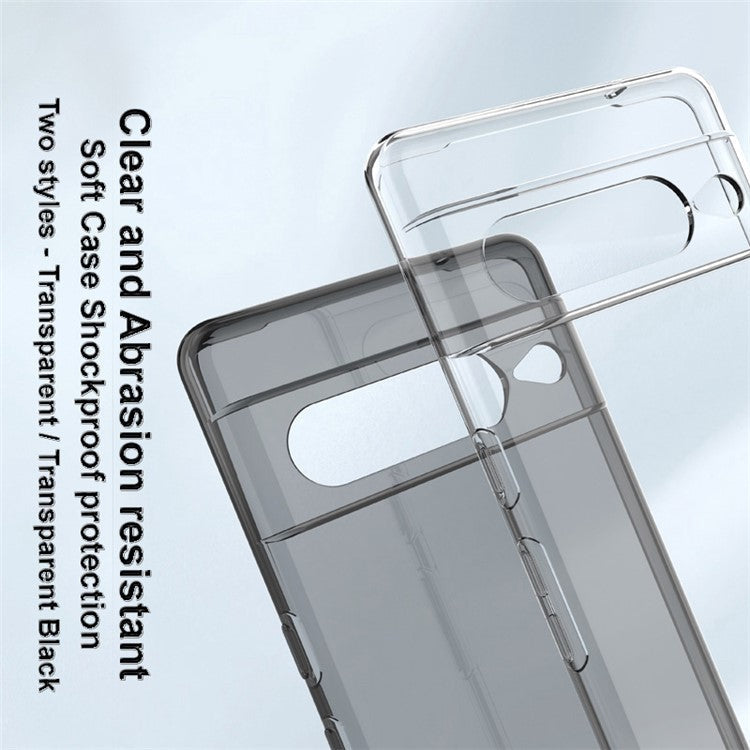 IMAK UX-5 Series for Google Pixel 7 Pro 5G Clear Anti-dust Phone Case Anti-scratch Flexible TPU Phone Shell - Transparent