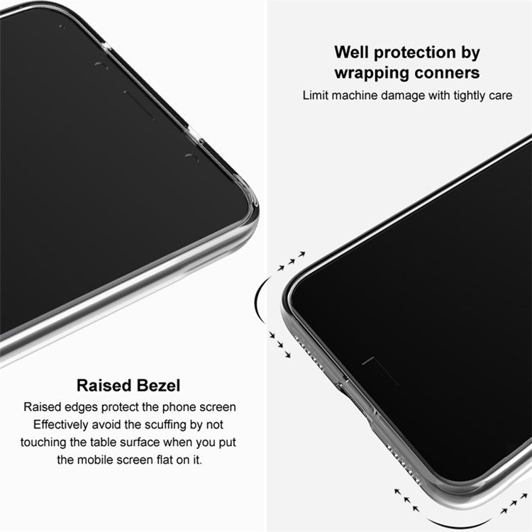 IMAK UX-5 Series for Google Pixel 7 Pro 5G Clear Anti-dust Phone Case Anti-scratch Flexible TPU Phone Shell - Transparent