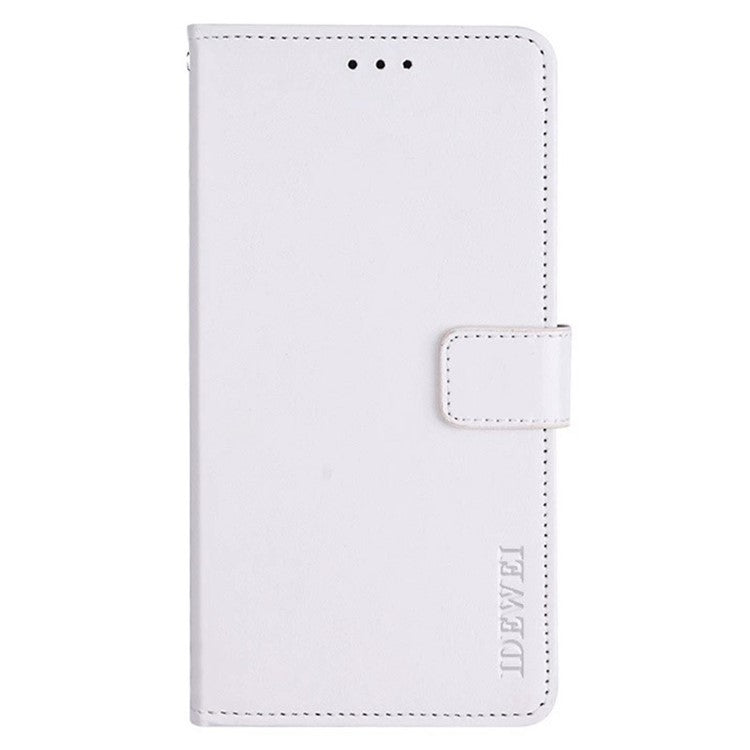 IDEWEI For Motorola Edge 30 Ultra 5G / Moto X30 Pro 5G Phone Protective Case Crazy Horse Texture Anti-scratch PU Leather Flip Stand Wallet Cover - White